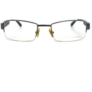 Morel France Eyeglasses Frame Silver Black Half rim H16236‎